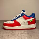 کتونی Air Force 1 طرح Louis Vuitton سفید آبی قرمز | مستر کوالیتی