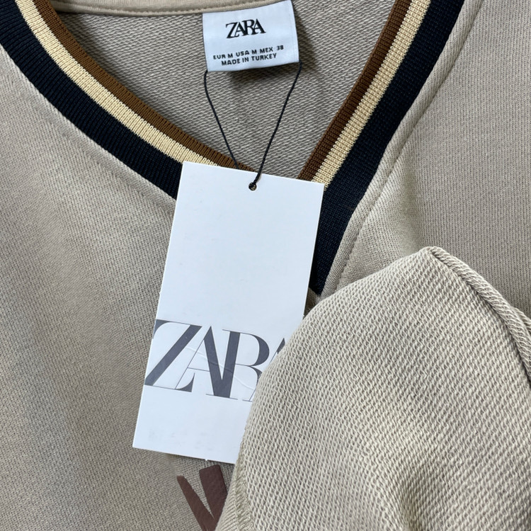 ست تیشرت کراپ و شلوارک زنانه ZARA | جزئیات