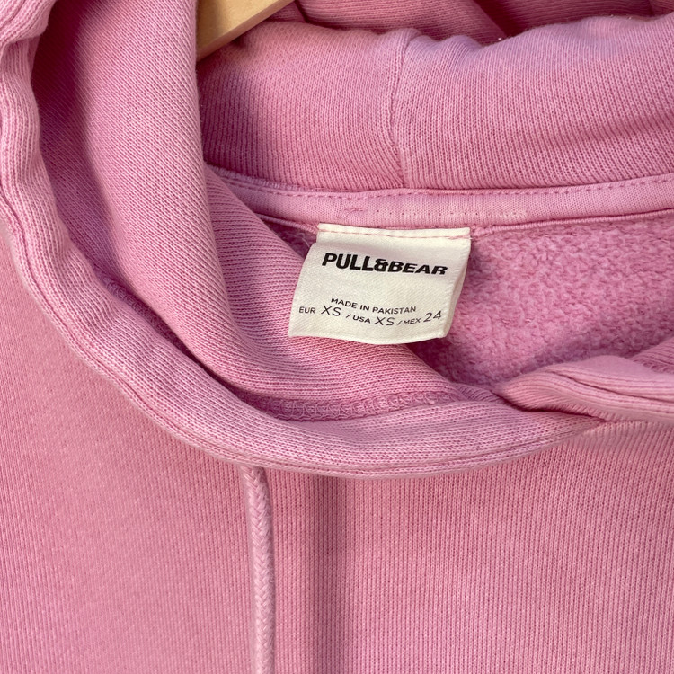 هودی سنگشور زنانه Pull&Bear | صورتی باکسی